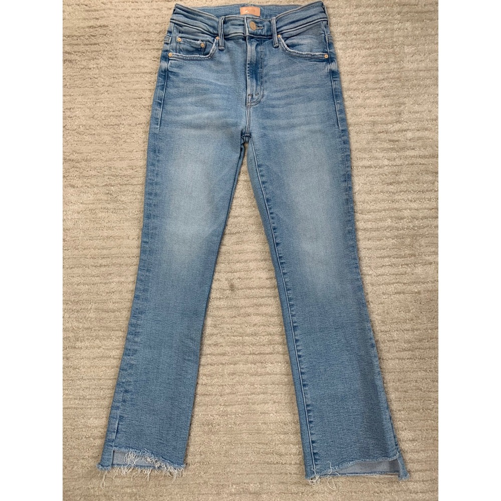 Mother Denim The Insider Crop Step Fray Jeans Size 24 Limited Edition Wash - Picture 2 of 16
